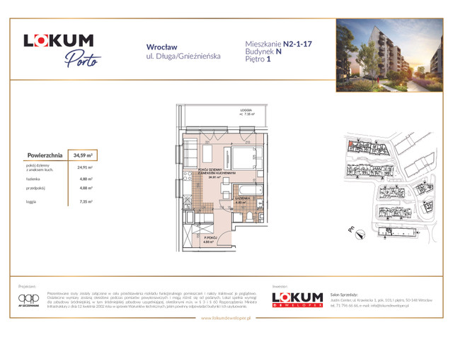 Mieszkanie w inwestycji Lokum Porto, symbol N2-1-17 » nportal.pl