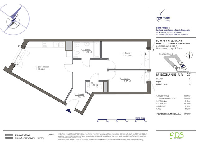Mieszkanie w inwestycji Port Praski, symbol SIERAKOWSKIEGO.1_27 » nportal.pl