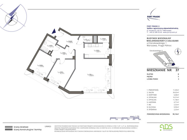 Mieszkanie w inwestycji Port Praski, symbol SIERAKOWSKIEGO.1_37 » nportal.pl