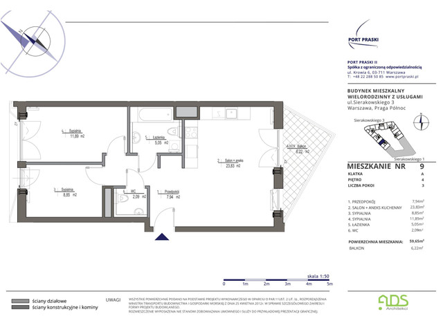 Mieszkanie w inwestycji Port Praski, symbol SIERAKOWSKIEGO.3_9 » nportal.pl