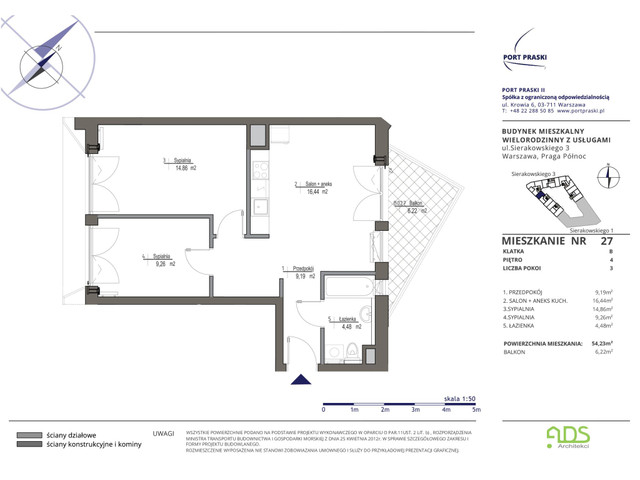 Mieszkanie w inwestycji Port Praski, symbol SIERAKOWSKIEGO.3_27 » nportal.pl