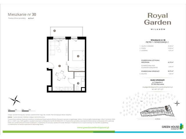 Mieszkanie w inwestycji Royal Garden Wilanów, symbol M.30 » nportal.pl