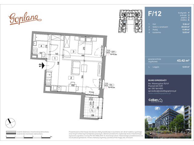 Mieszkanie w inwestycji Goplana, symbol F12 » nportal.pl