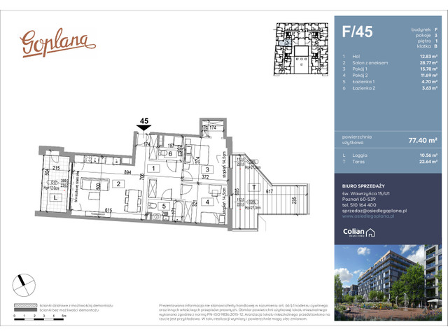 Mieszkanie w inwestycji Goplana, symbol F45 » nportal.pl