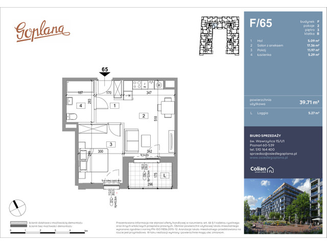 Mieszkanie w inwestycji Goplana, symbol F65 » nportal.pl