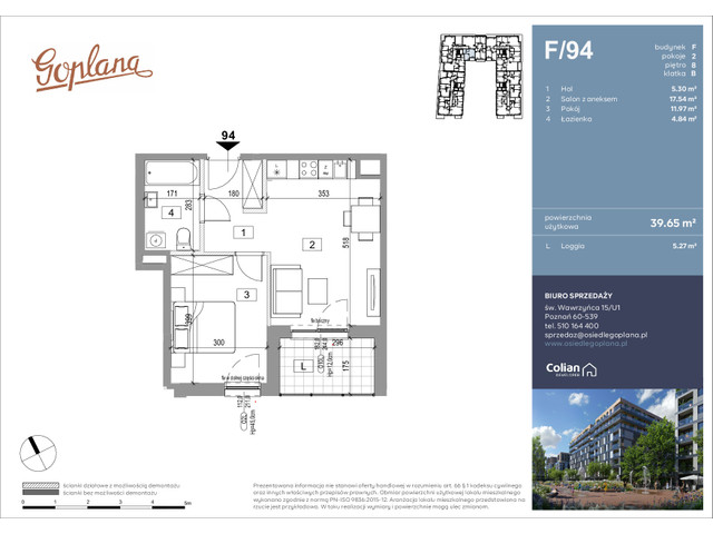 Mieszkanie w inwestycji Goplana, symbol F94 » nportal.pl