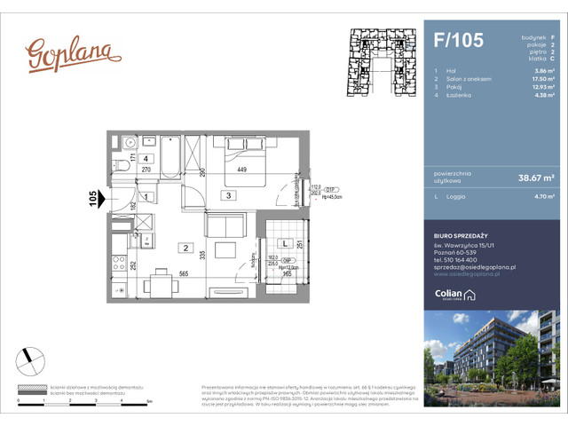 Mieszkanie w inwestycji Goplana, symbol F105 » nportal.pl