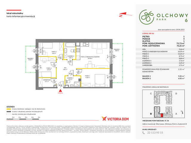 Mieszkanie w inwestycji OLCHOWY PARK, symbol 6_46 » nportal.pl