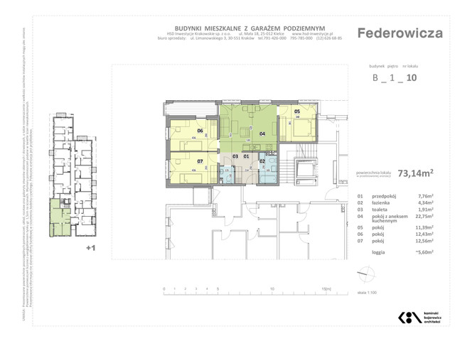 Mieszkanie w inwestycji Federowicza – Ruczaj Park, symbol B.10 » nportal.pl