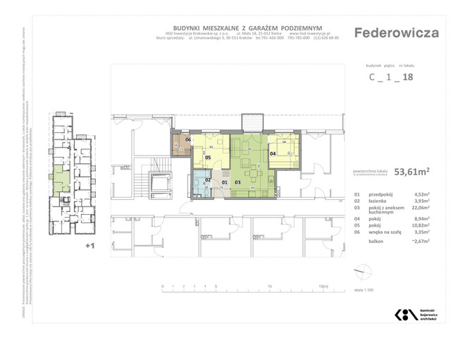 Mieszkanie w inwestycji Federowicza – Ruczaj Park, symbol C.18 » nportal.pl