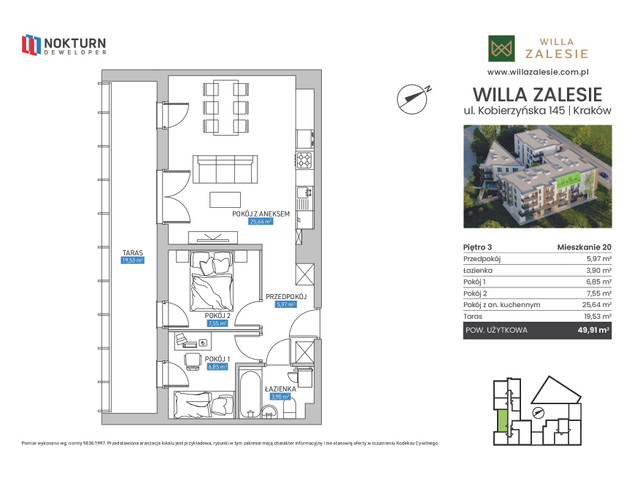 Mieszkanie w inwestycji Willa Zalesie, symbol A_3_20 » nportal.pl