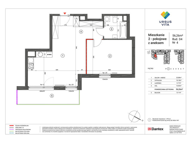 Mieszkanie w inwestycji Ursus Vita, symbol UV_D4D5-M004 » nportal.pl