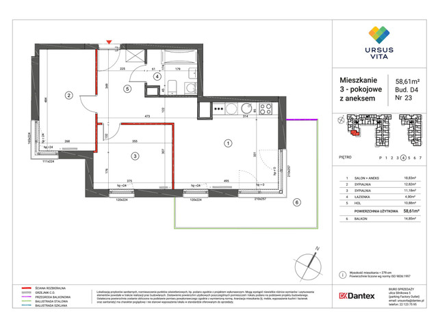 Mieszkanie w inwestycji Ursus Vita, symbol UV_D4D5-M023 » nportal.pl