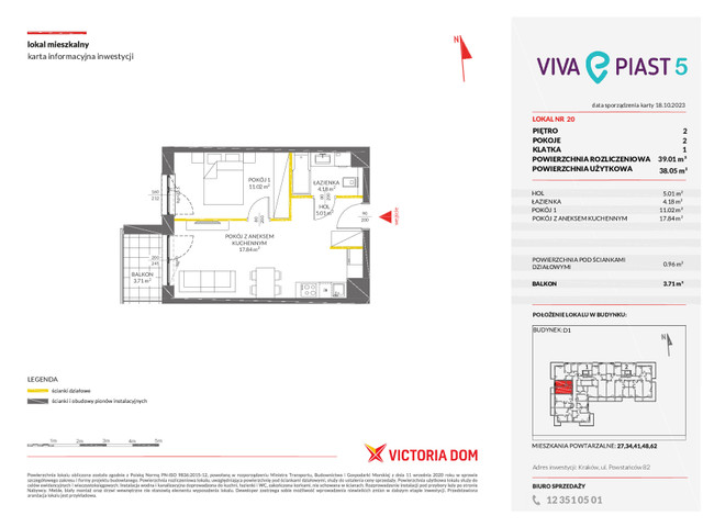 Mieszkanie w inwestycji VIVA PIAST, symbol 5_20 » nportal.pl