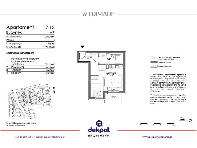 Mieszkanie w inwestycji TRIMARE, symbol 7.13 » nportal.pl