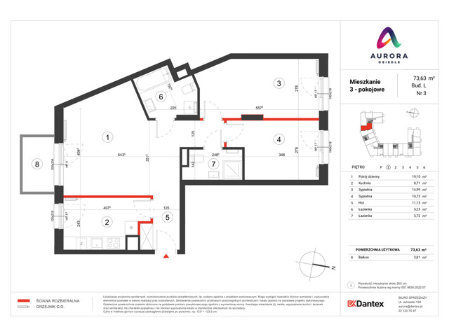 Mieszkanie w inwestycji Osiedle Aurora, symbol A-L1-LM-03 » nportal.pl