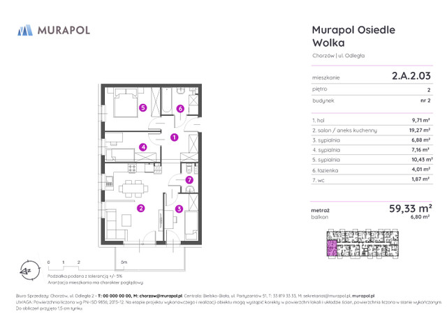 Mieszkanie w inwestycji Murapol Osiedle Wolka, symbol 2.A.2.03 » nportal.pl
