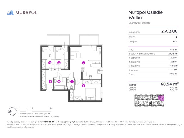 Mieszkanie w inwestycji Murapol Osiedle Wolka, symbol 2.A.2.08 » nportal.pl