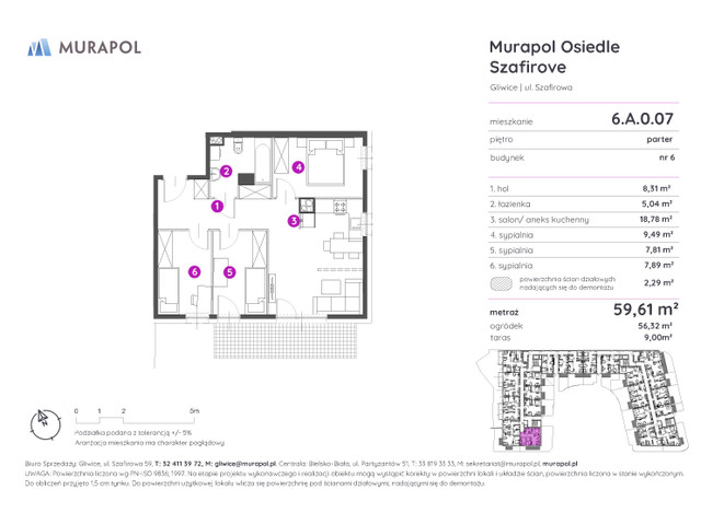 Mieszkanie w inwestycji Murapol Osiedle Szafirove, symbol 6.A.0.07 » nportal.pl