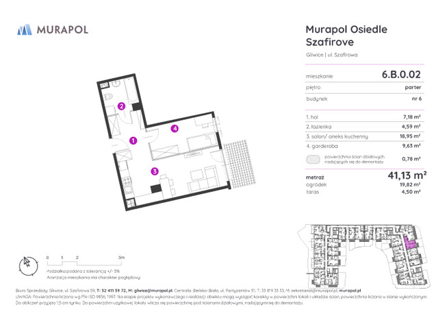 Mieszkanie w inwestycji Murapol Osiedle Szafirove, symbol 6.B.0.02 » nportal.pl