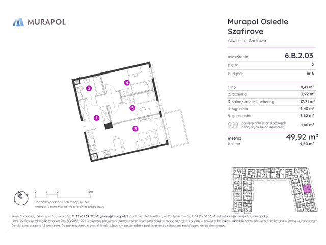 Mieszkanie w inwestycji Murapol Osiedle Szafirove, symbol 6.B.2.03 » nportal.pl