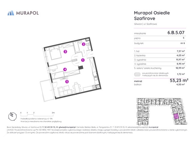 Mieszkanie w inwestycji Murapol Osiedle Szafirove, symbol 6.B.5.07 » nportal.pl