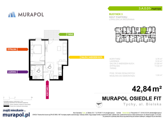 Mieszkanie w inwestycji Murapol Osiedle Fit, symbol 3.A.0.01 » nportal.pl