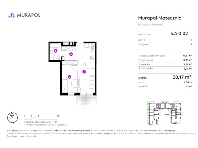 Mieszkanie w inwestycji Murapol Mateczniq, symbol 3.A.0.02 » nportal.pl