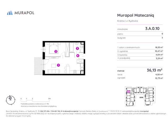 Mieszkanie w inwestycji Murapol Mateczniq, symbol 3.A.0.10 » nportal.pl
