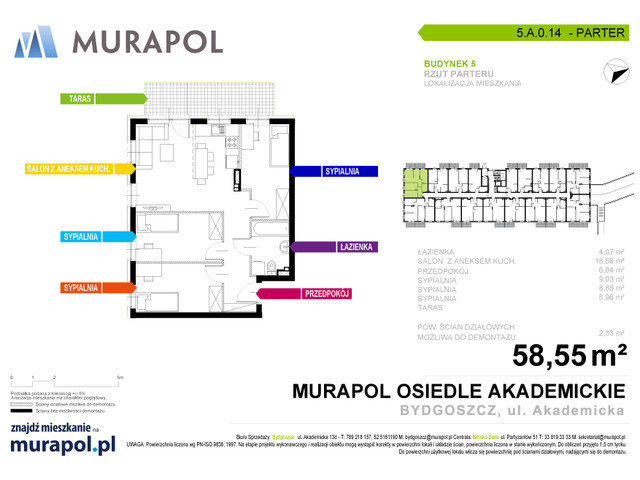 Mieszkanie w inwestycji Murapol Osiedle Akademickie, symbol 5.A.0.14 » nportal.pl