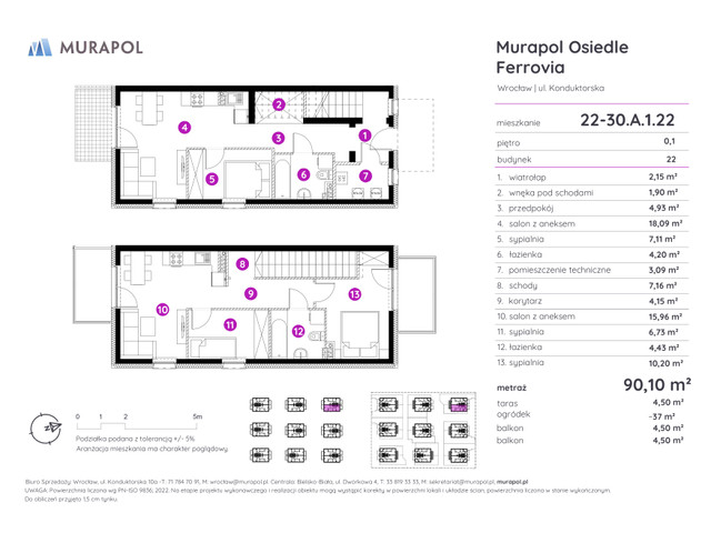 Mieszkanie w inwestycji Murapol Osiedle Ferrovia, symbol 22-30.A.1.22 » nportal.pl