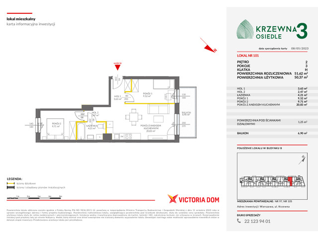 Mieszkanie w inwestycji OSIEDLE KRZEWNA, symbol 3_101 » nportal.pl