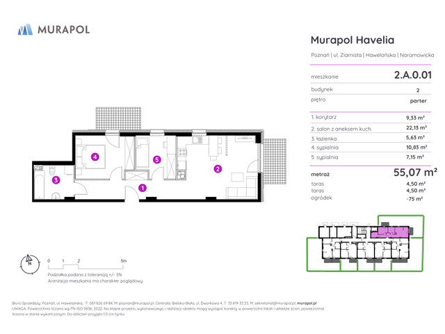 Mieszkanie w inwestycji Murapol Havelia, symbol 2.A.0.01 » nportal.pl