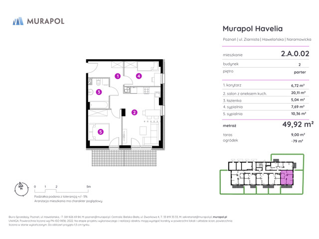 Mieszkanie w inwestycji Murapol Havelia, symbol 2.A.0.02 » nportal.pl