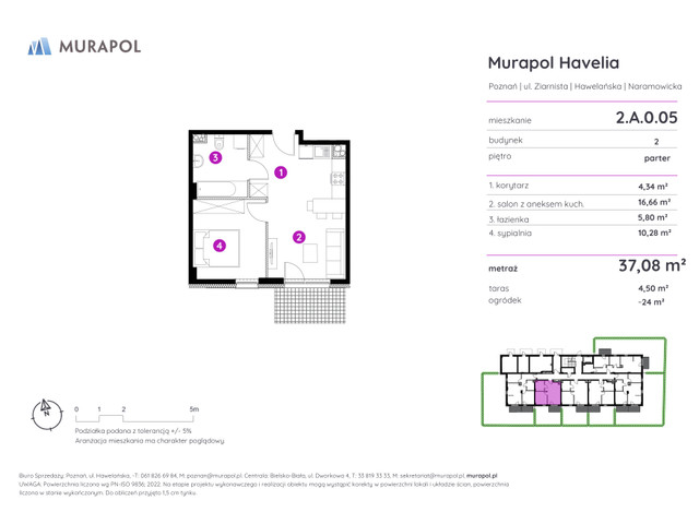 Mieszkanie w inwestycji Murapol Havelia, symbol 2.A.0.05 » nportal.pl
