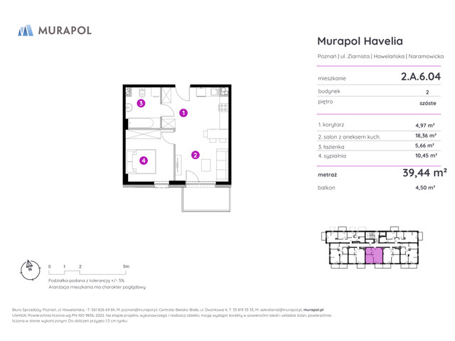 Mieszkanie w inwestycji Murapol Havelia, symbol 2.A.6.04 » nportal.pl