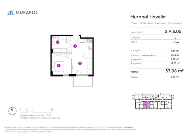 Mieszkanie w inwestycji Murapol Havelia, symbol 2.A.6.05 » nportal.pl