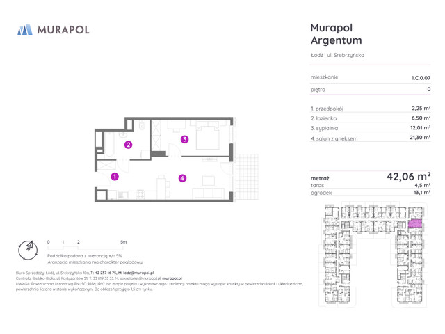 Mieszkanie w inwestycji Murapol Argentum, symbol 1.C.0.07 » nportal.pl