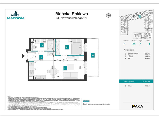 Mieszkanie w inwestycji Błońska Enklawa, symbol B.6 » nportal.pl