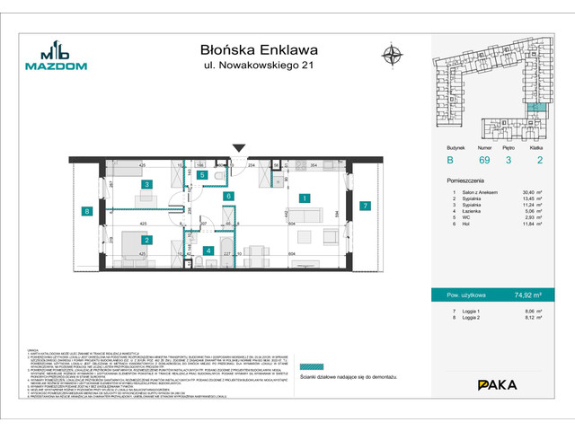 Mieszkanie w inwestycji Błońska Enklawa, symbol B.69 » nportal.pl