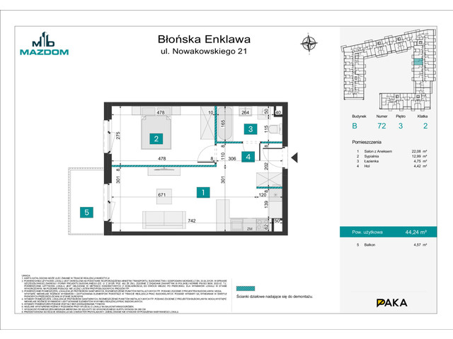 Mieszkanie w inwestycji Błońska Enklawa, symbol B.72 » nportal.pl