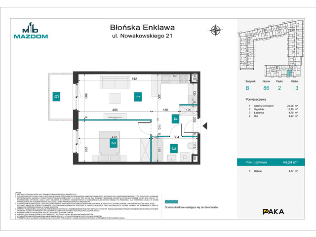 Mieszkanie w inwestycji Błońska Enklawa, symbol B.86 » nportal.pl