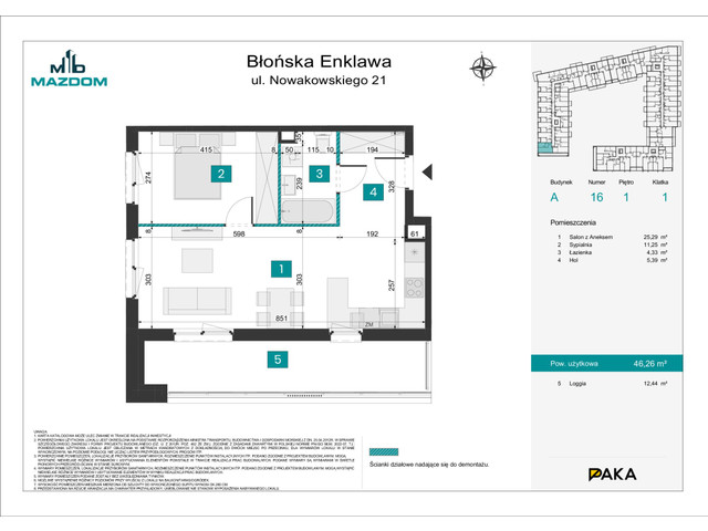 Mieszkanie w inwestycji Błońska Enklawa, symbol A.16 » nportal.pl