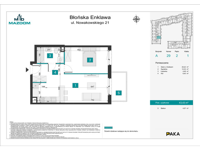 Mieszkanie w inwestycji Błońska Enklawa, symbol A.29 » nportal.pl