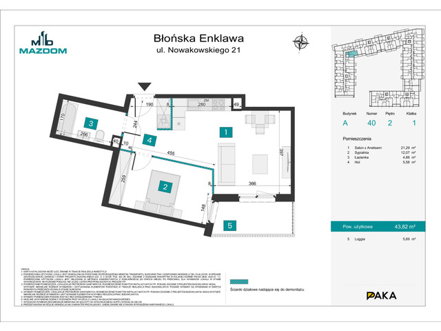 Mieszkanie w inwestycji Błońska Enklawa, symbol A.40 » nportal.pl