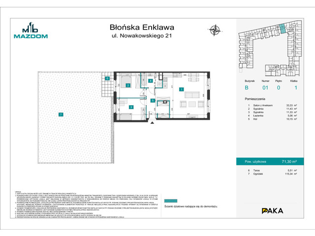 Mieszkanie w inwestycji Błońska Enklawa, symbol B.1 » nportal.pl