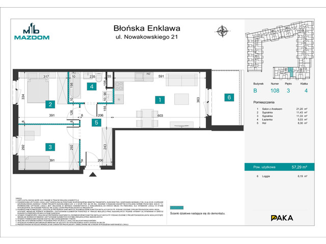 Mieszkanie w inwestycji Błońska Enklawa, symbol B.108 » nportal.pl