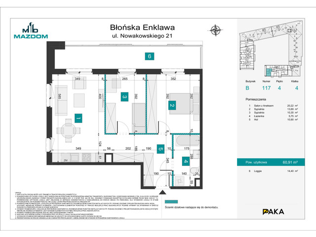Mieszkanie w inwestycji Błońska Enklawa, symbol B.117 » nportal.pl