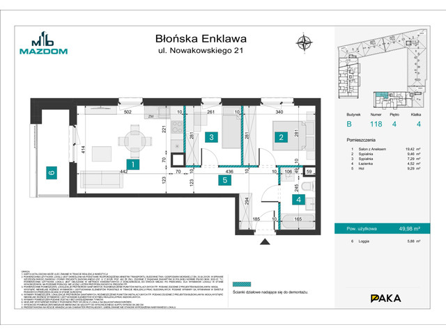 Mieszkanie w inwestycji Błońska Enklawa, symbol B.118 » nportal.pl