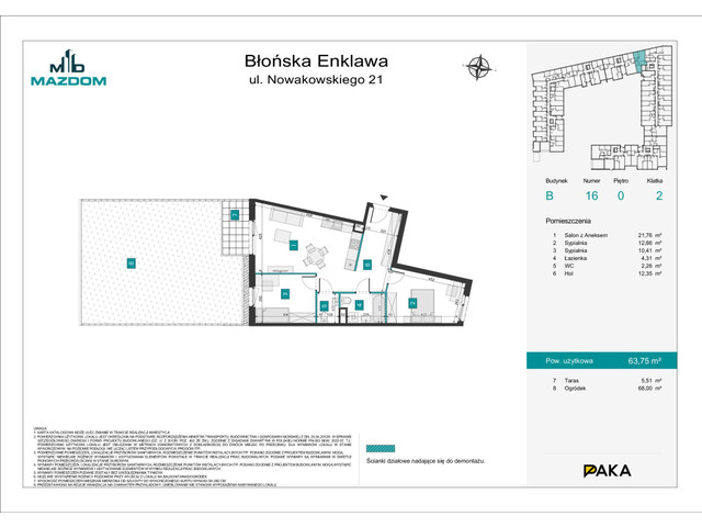 Mieszkanie w inwestycji Błońska Enklawa, symbol B.16 » nportal.pl